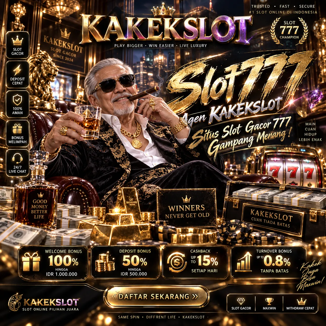 Slot777 : KaKekSlot Situs Slot Gacor 777 Gampang Menang !